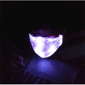 full color fiber optic light up mouth-muffle